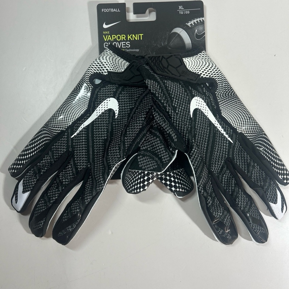 Nike Vapor Knit Football Receiver Gloves Black CJ9270-091 Men's Mens XXXL New